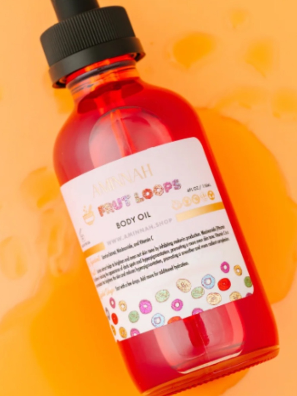 AMINNAH Fruit Loops Body Oil - Red